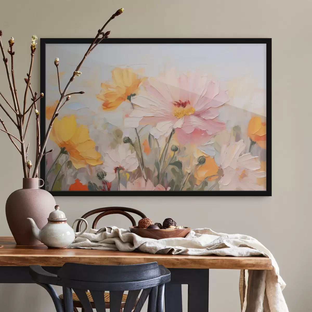 Plakat Heledad abstraktsed lilled f43232