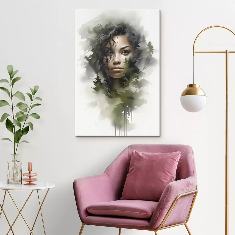 Pilt Inimesed, abstraktne kujutis metsast s43259