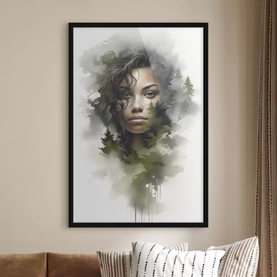 Fototapeedid Inimesed, abstraktne kujutis metsast f43259