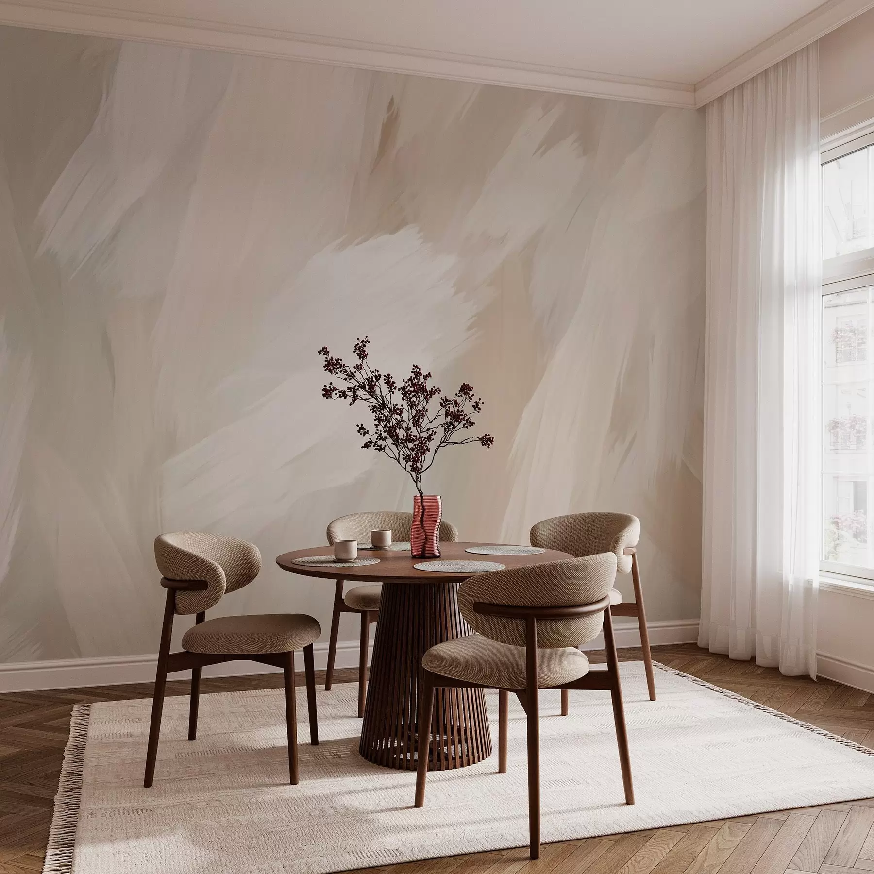Fototapeedid Kergete pintslitõmmete stiil w03371