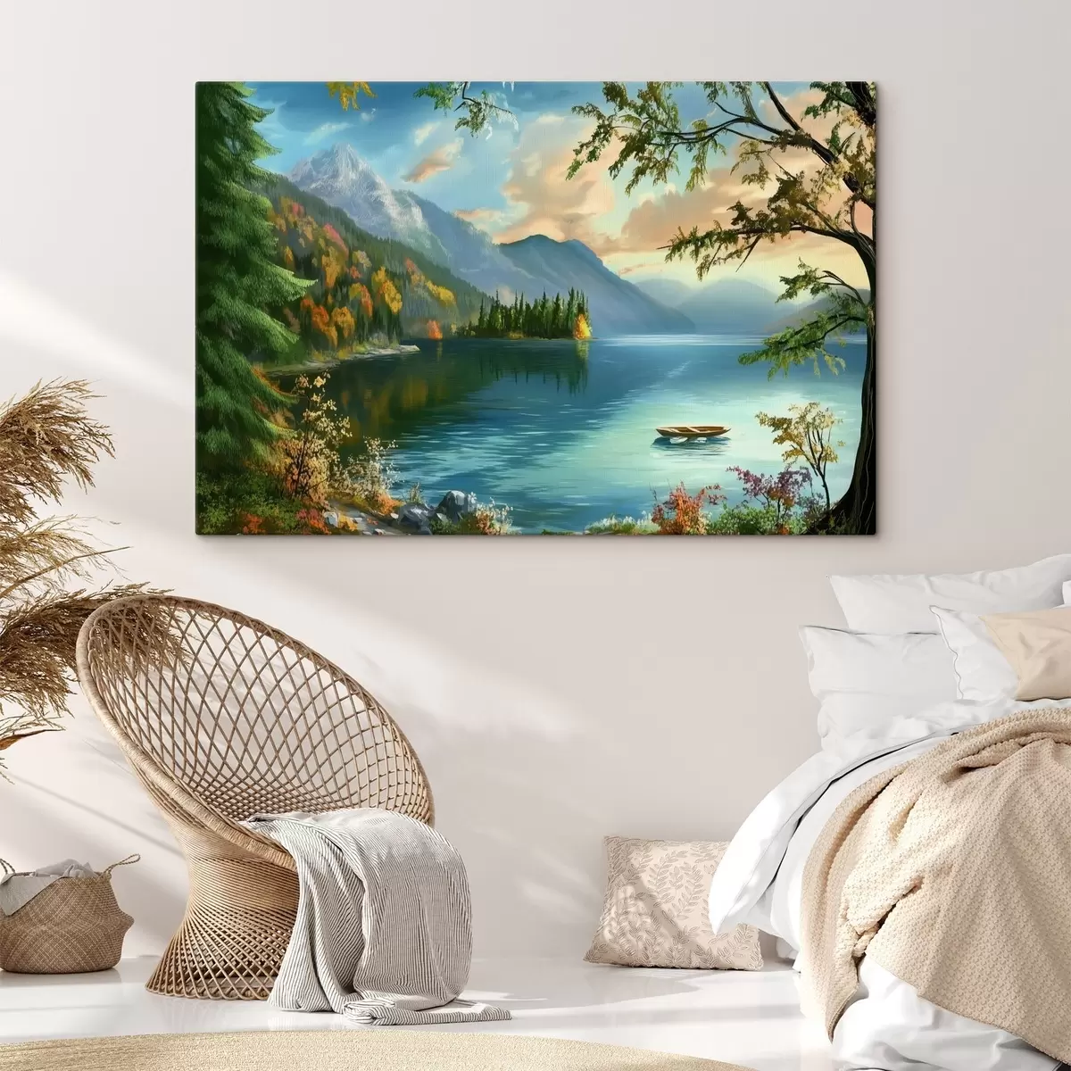 Pilt Maastik järvega mägedes s43286