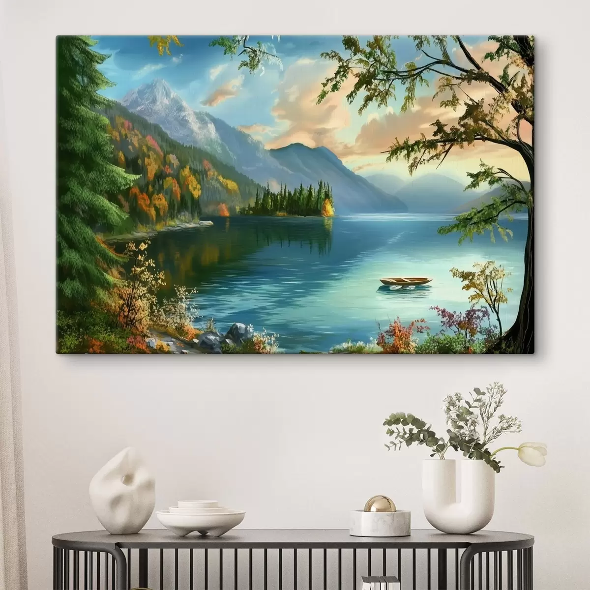 Pilt Maastik järvega mägedes s43286