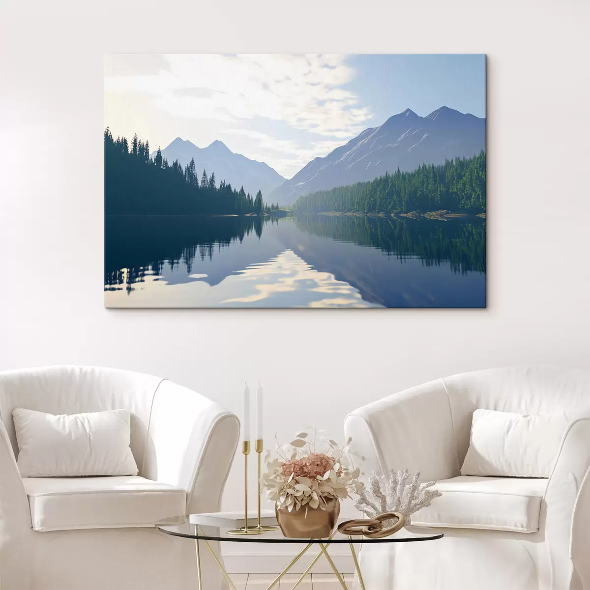 Pilt Mägede lähedal asuv järv s43288