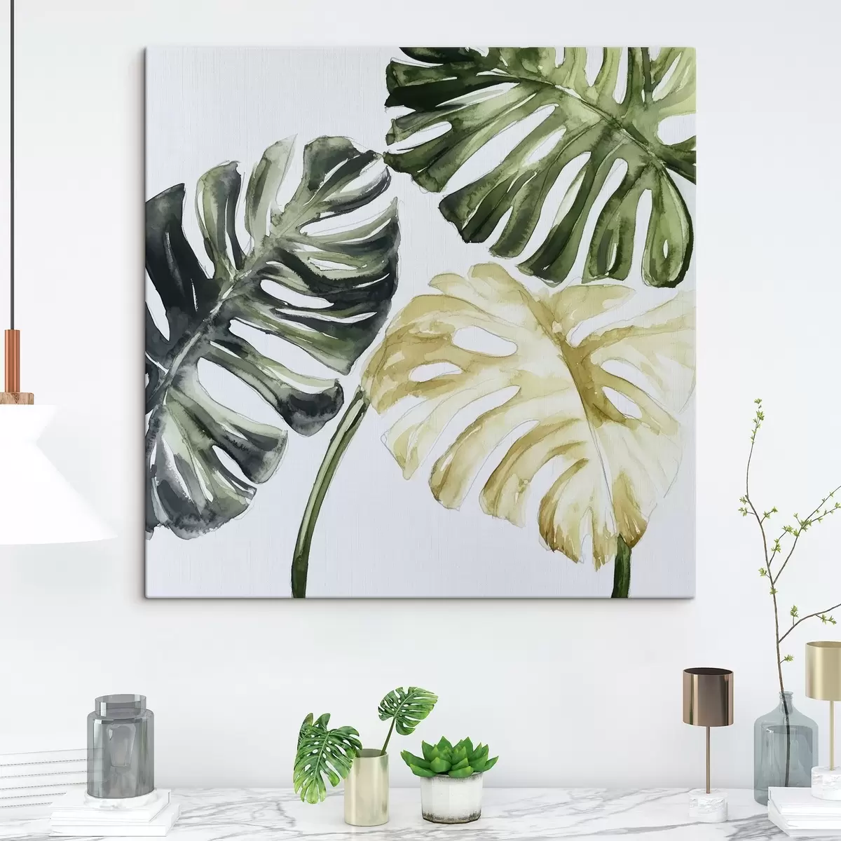 Pilt Troopilised lehed valgel taustal s43304