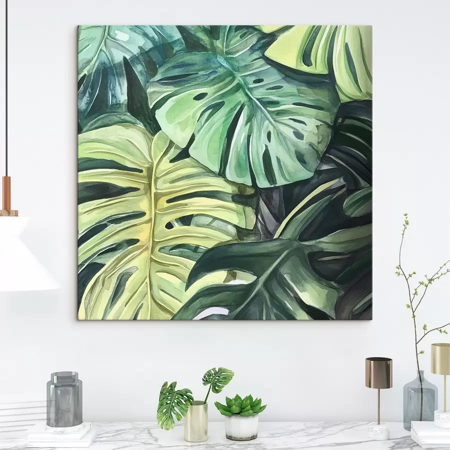 Pilt Troopilised lehed valgel taustal s43305