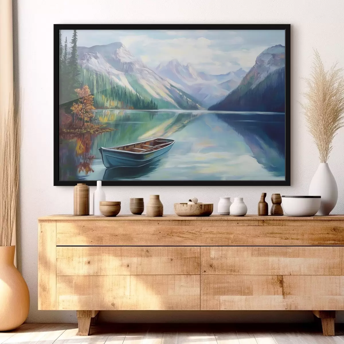 Plakat Kaunis järv mägedes f43289