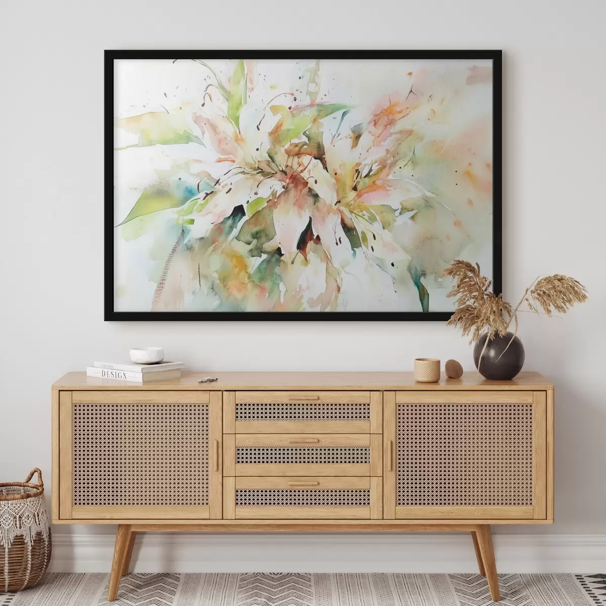 Plakat Lillede abstraktne joonistus f43298