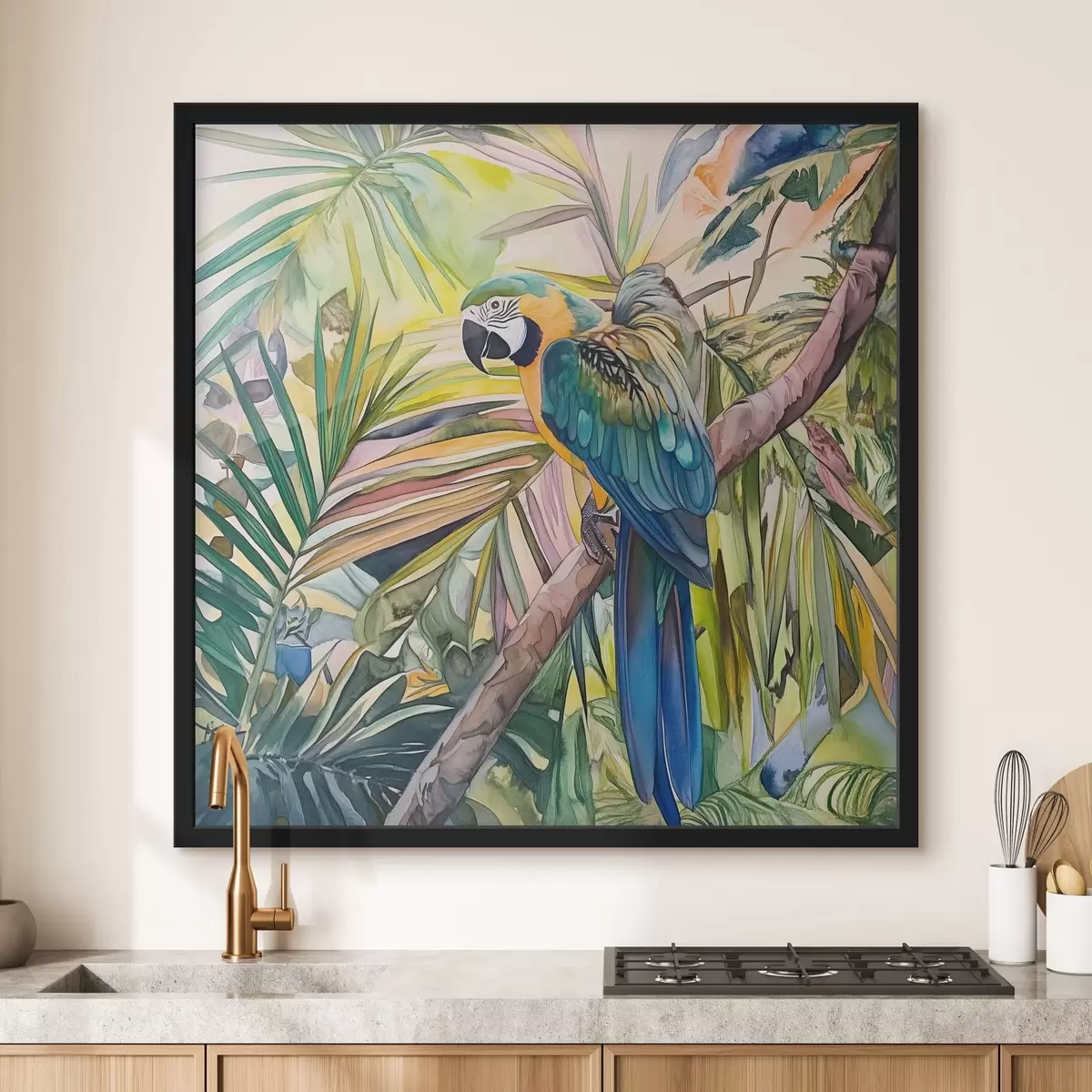 Plakat Papagoi puu otsas f43306