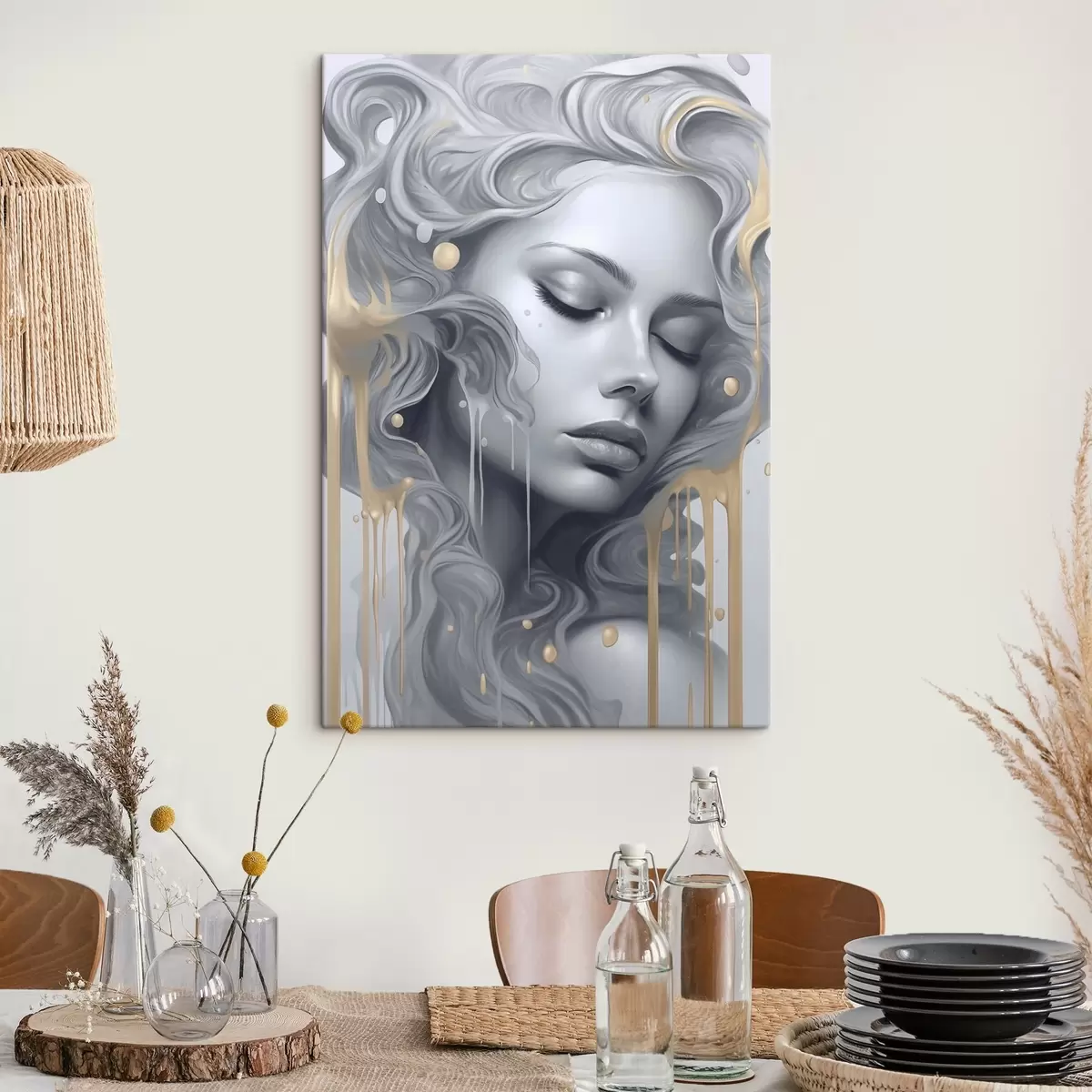 Pilt Siledate joontega portree s43278