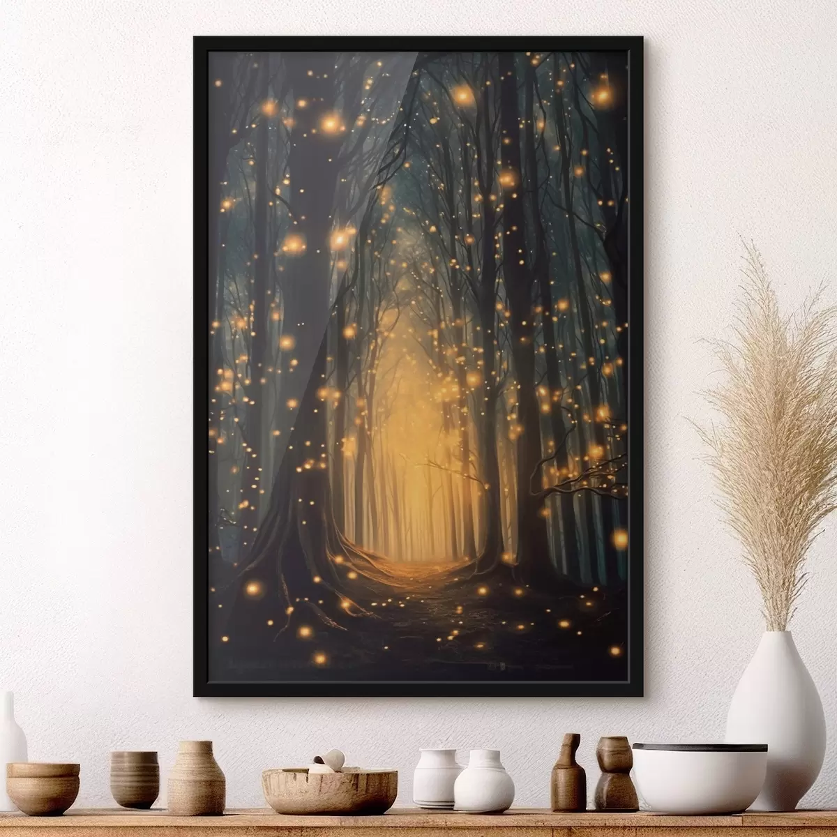 Plakat Maagiline mets koos tulukestega f43272