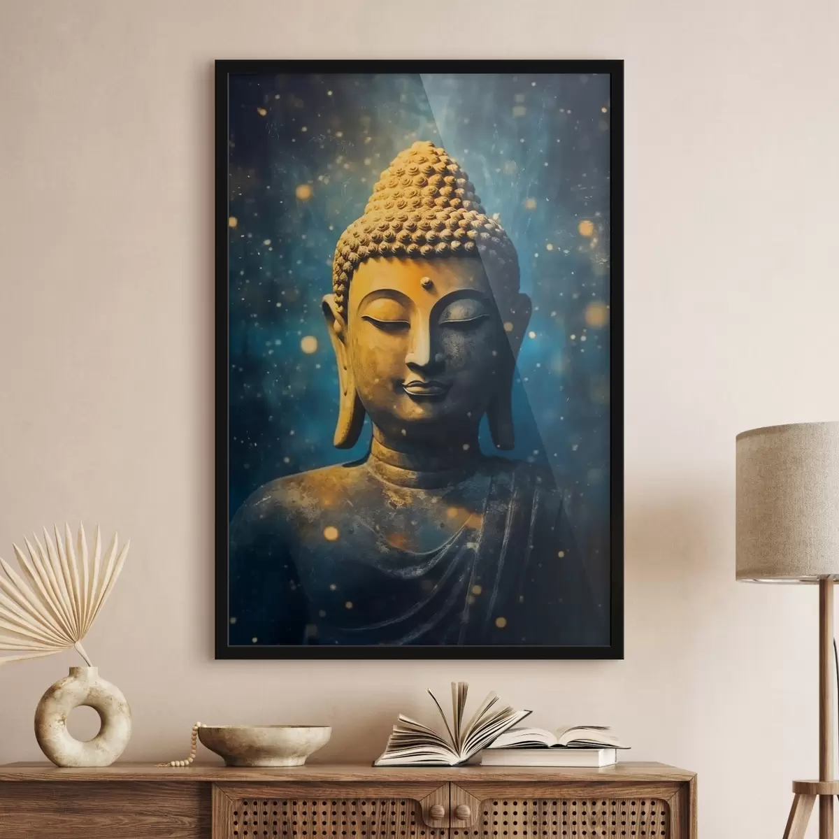 Plakat Buddha skulptuur f43273