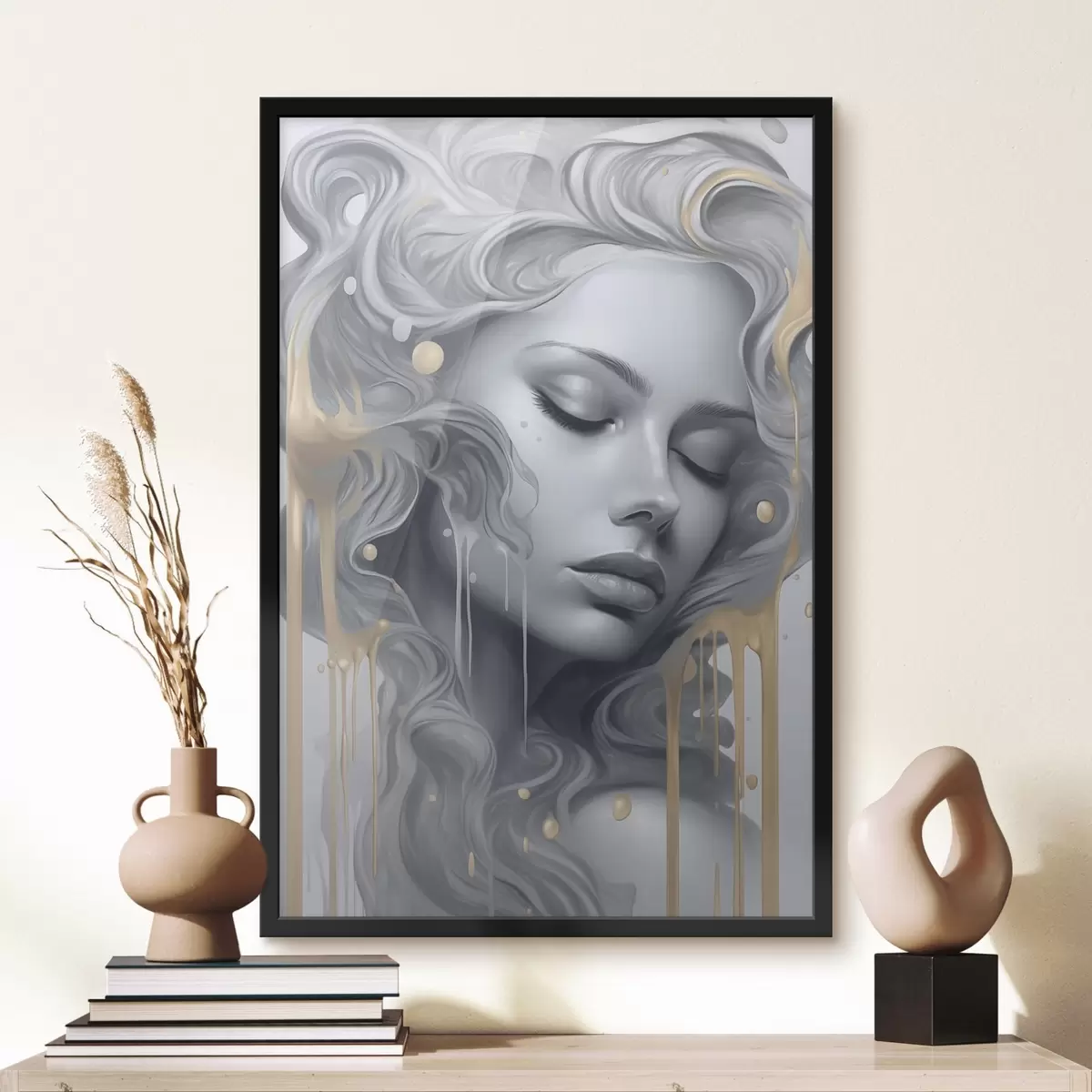 Plakat Siledate joontega portree f43278