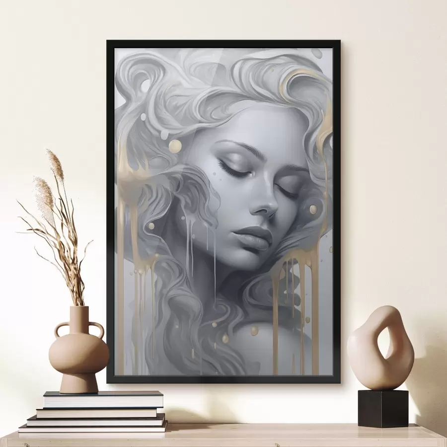 Fototapeedid Siledate joontega portree f43278