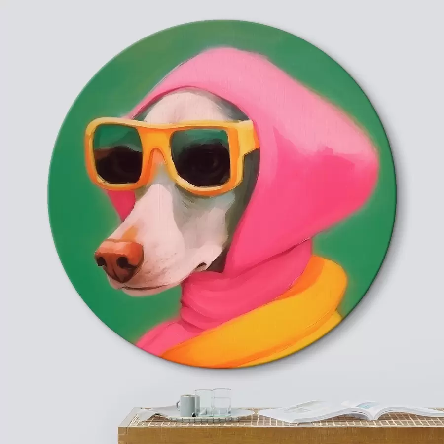 Pilt Stiilne koer heledates riietes r43265