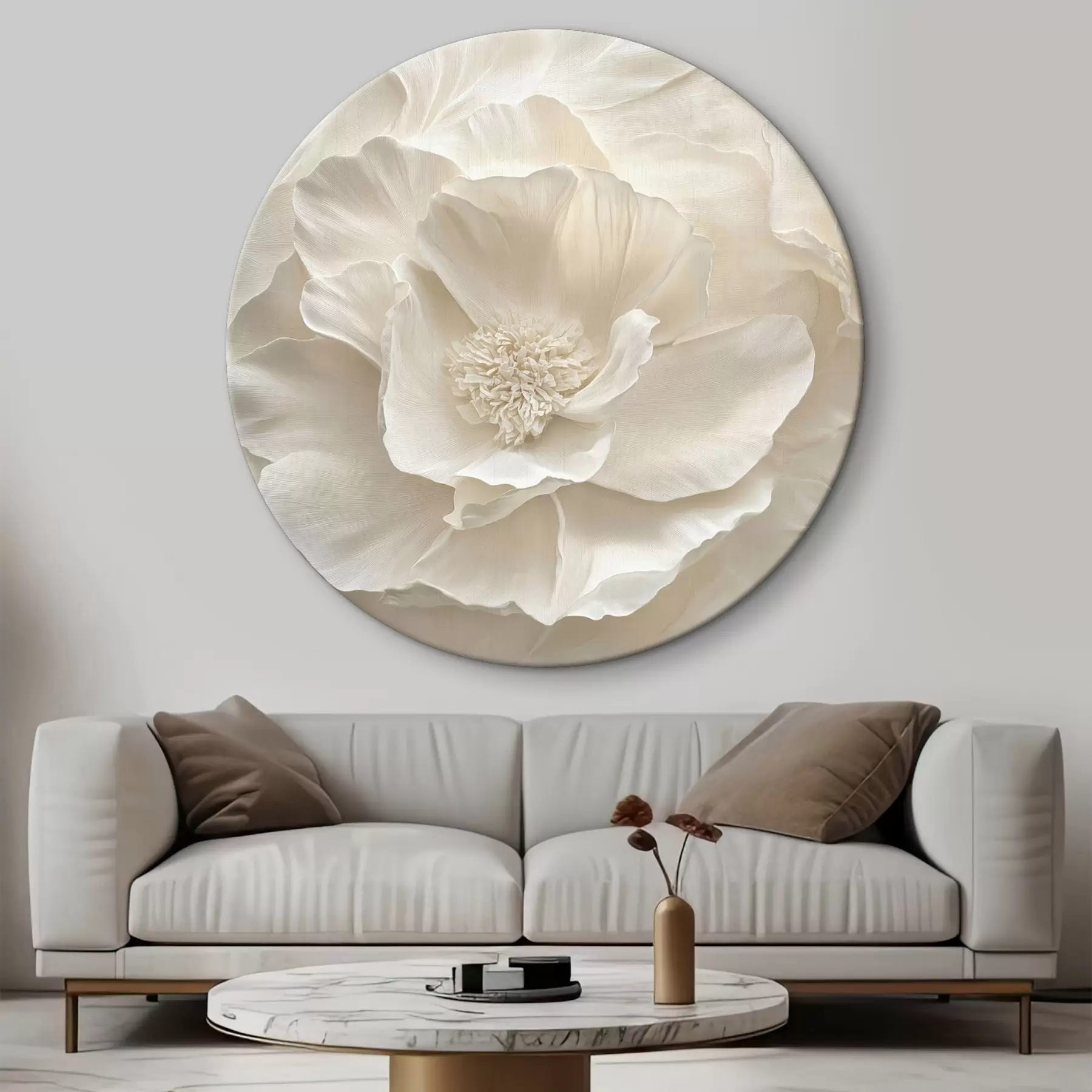 Pilt Suured õhulised valged pojengid r43312