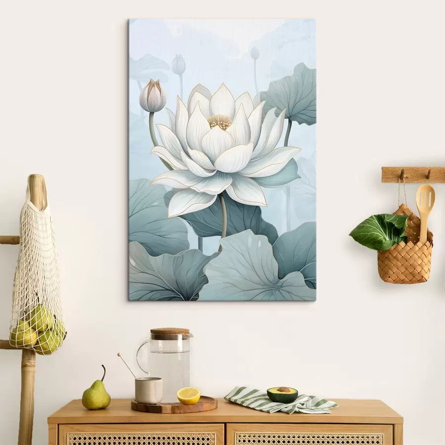 Pilt Lootose lilled, akvarelli imitatsioon s43340