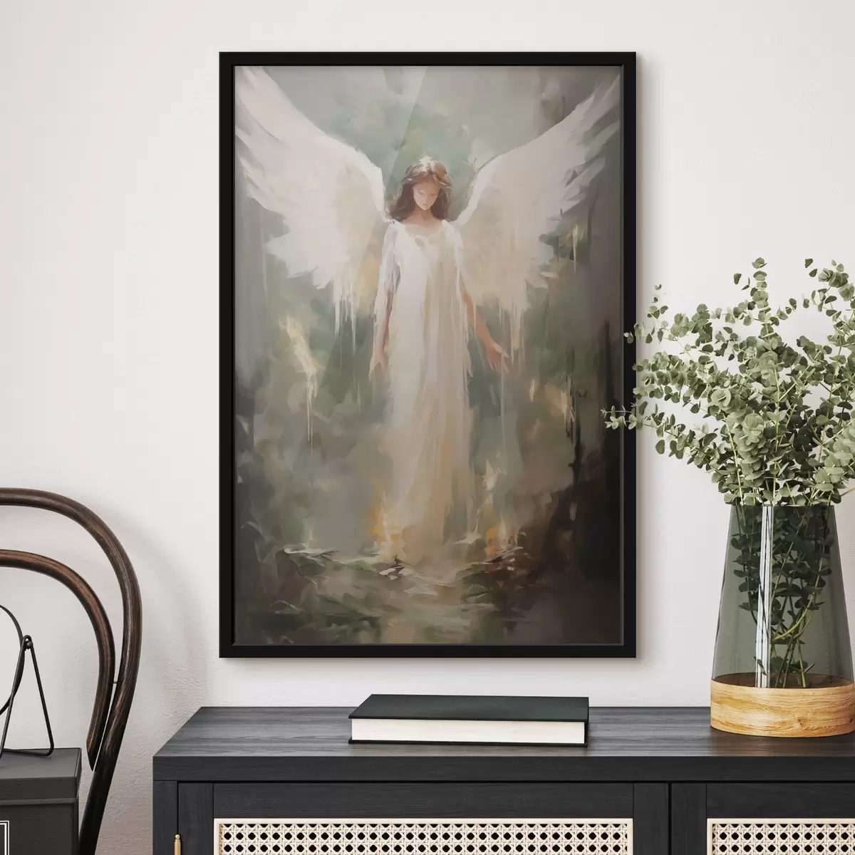 Plakat Abstraktne ingli imitatsioonimaali f43353