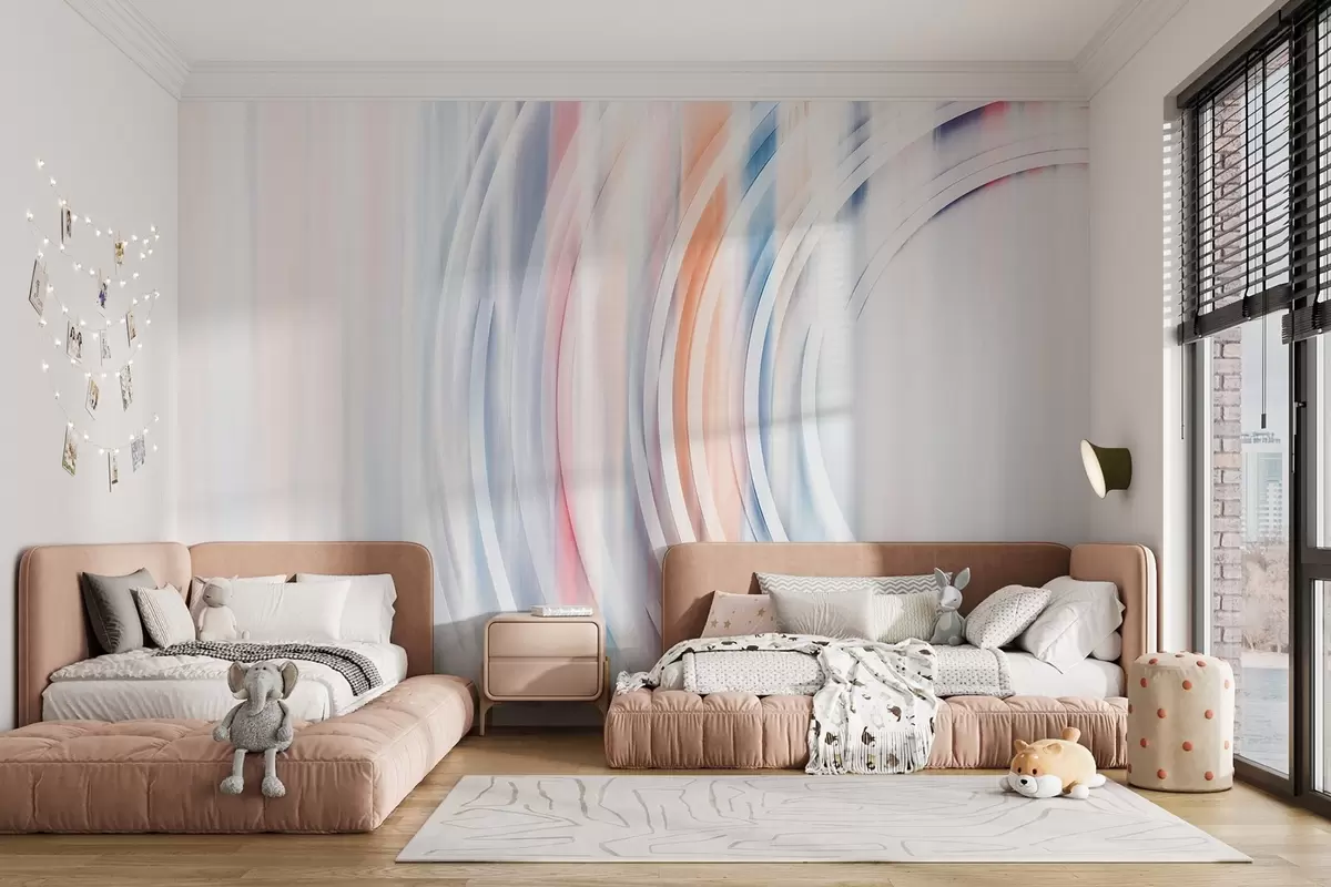 Fototapeedid Abstraktsed kaootilised rõngad w08929v1