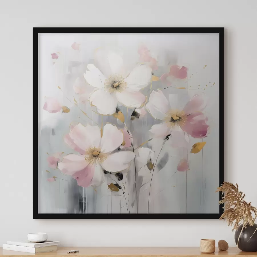 Fototapeedid Lilled pehmetes toonides suurte pintslitõmmetega maalimisstiilis f43380