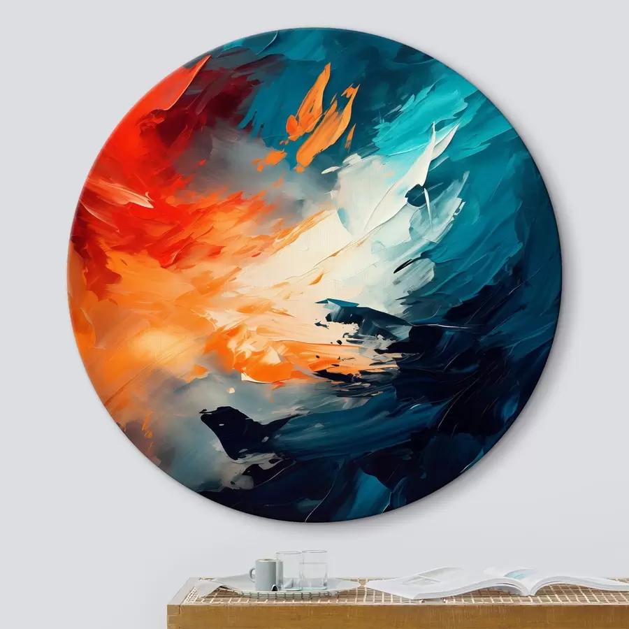 Fototapeedid Abstraktne maalimine suurte ekspressiivsete pintslitõmmetega r43363