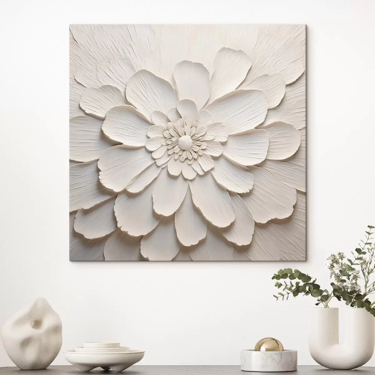 Pilt Suur valge lill mahukate kroonlehtedega s43364