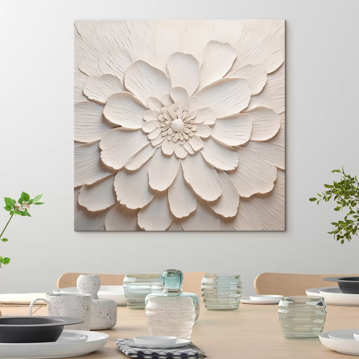 Pilt Suur valge lill mahukate kroonlehtedega s43364