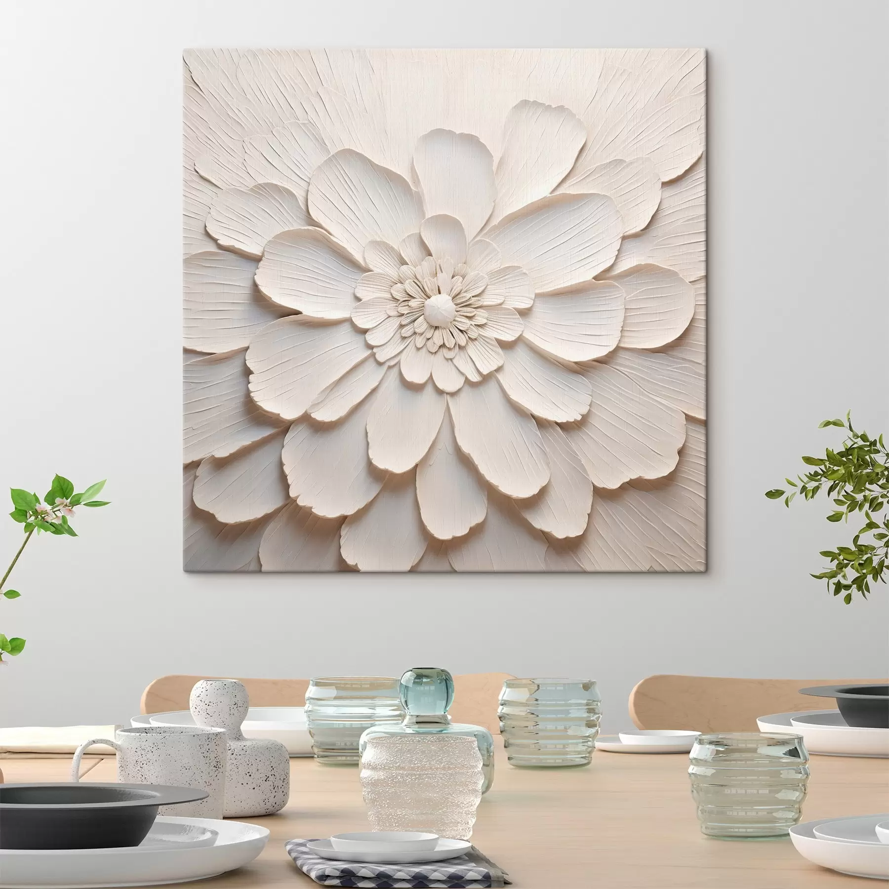 Pilt Suur valge lill mahukate kroonlehtedega s43364