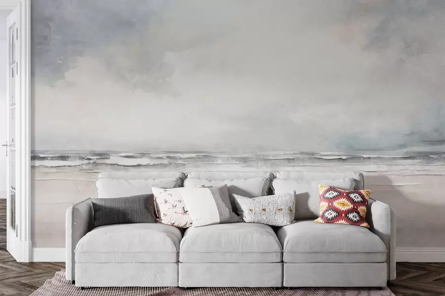 Fototapeedid Abstraktne horisont, kus taevas ja meri kohtuvad w03441