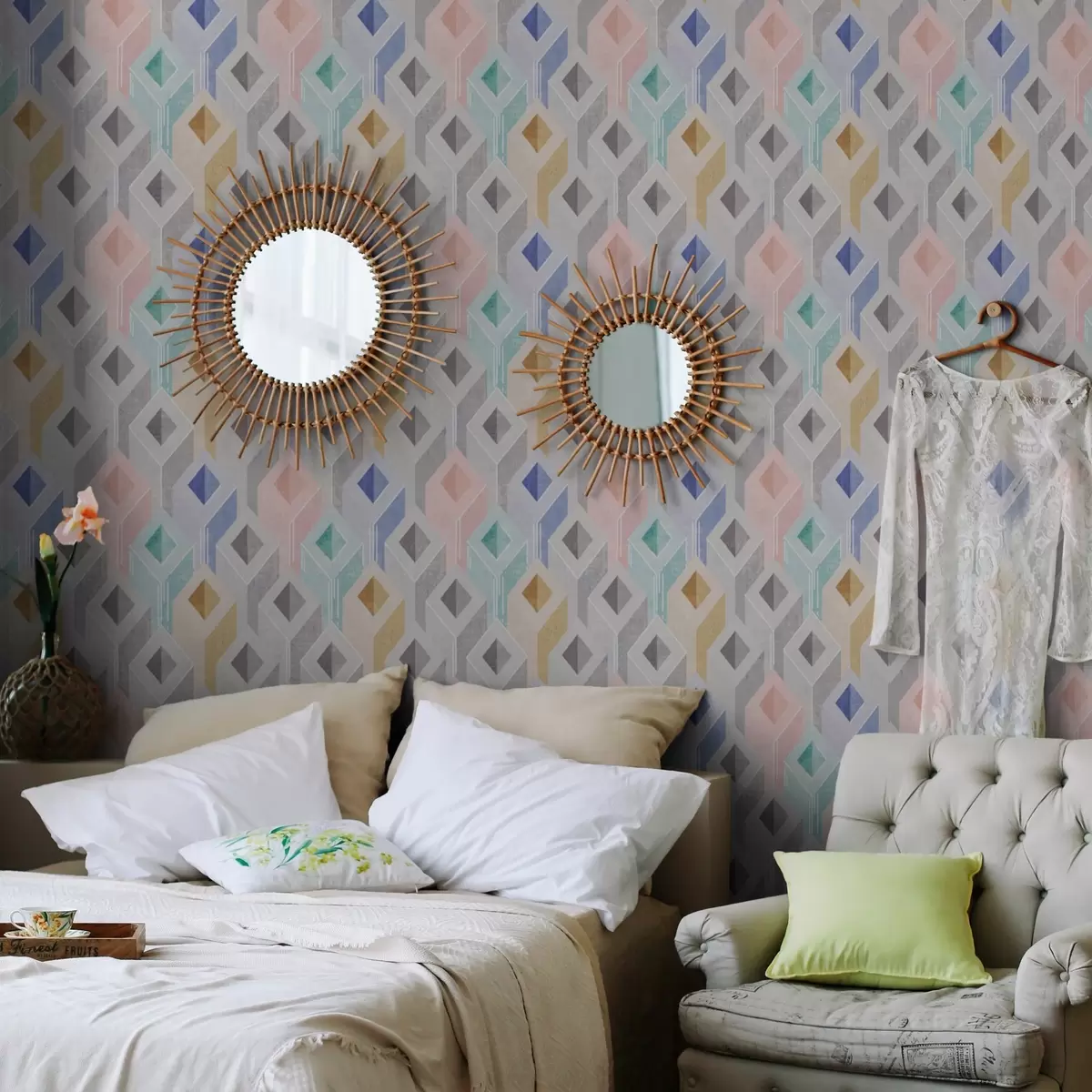 Tapeet Mitmevärvilised rööptahukaid a00008