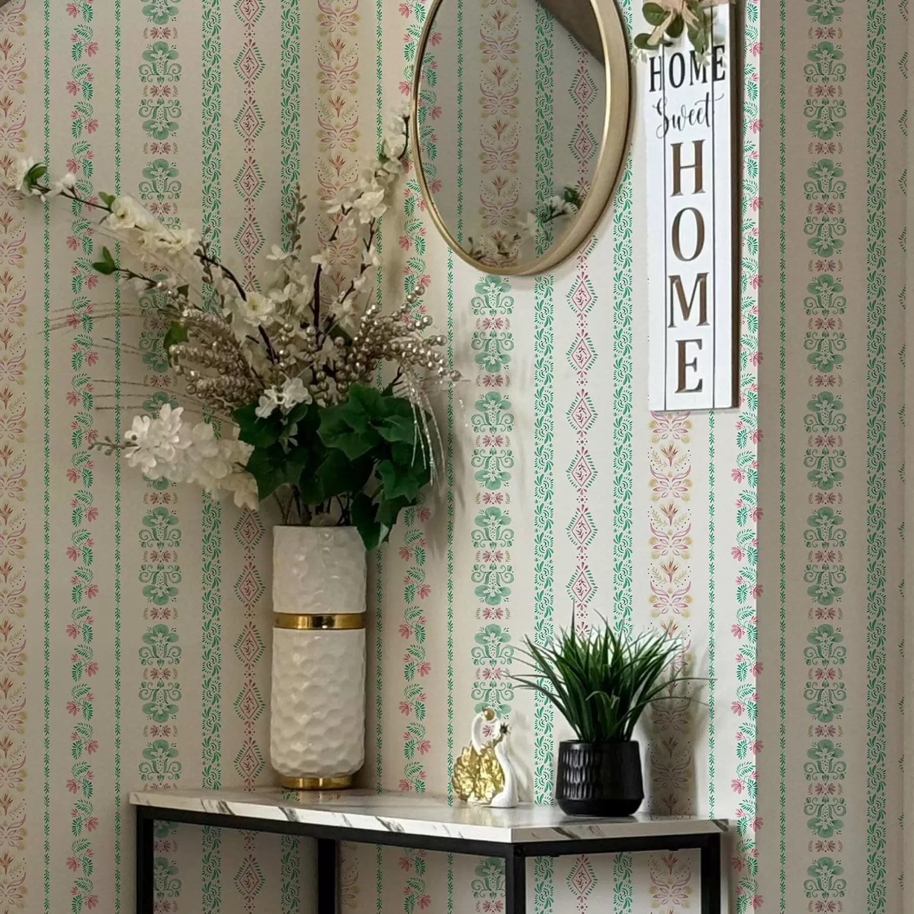 Fototapeedid Õrn geomeetriline ornament akvarellistiilis a00034