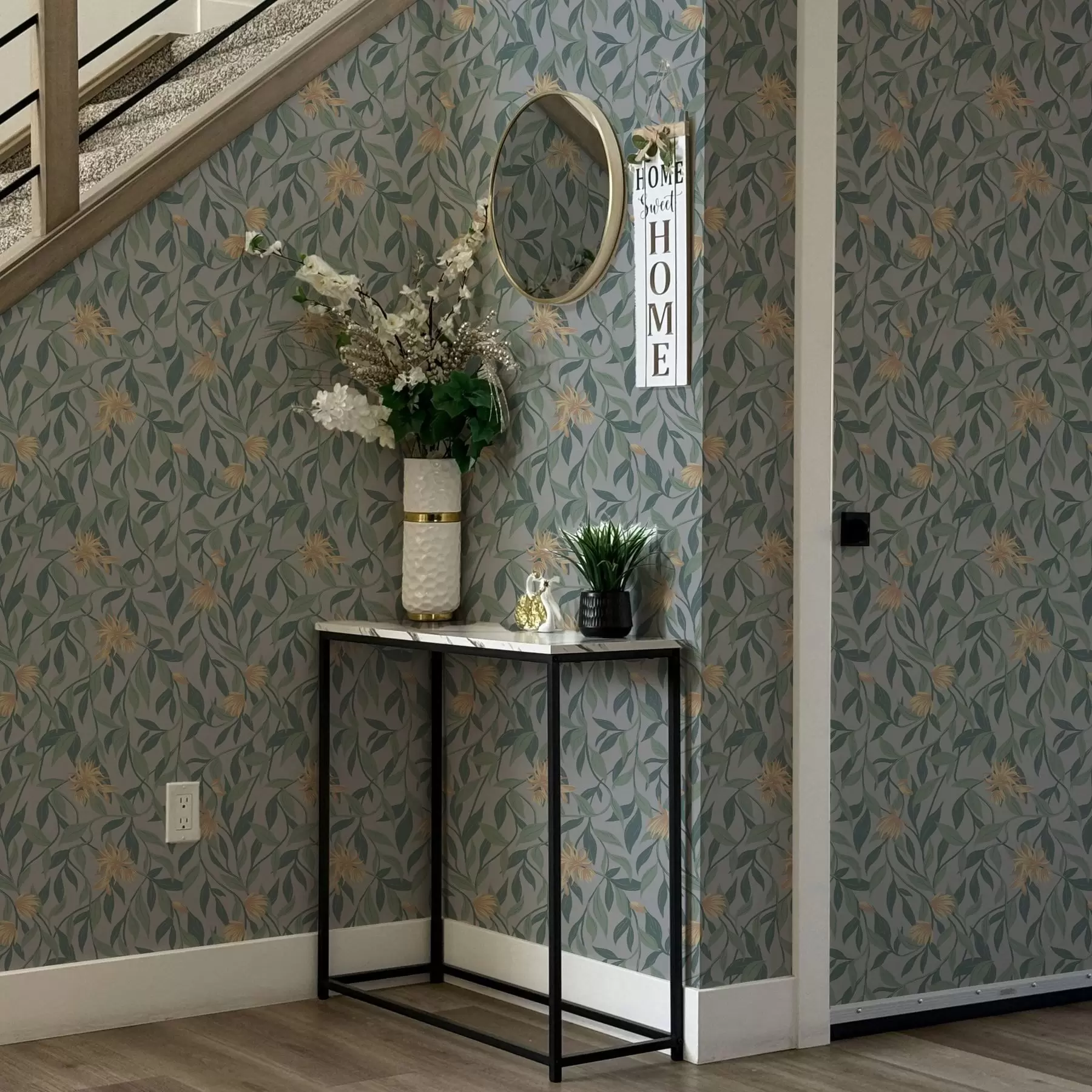 Fototapeedid Kollaste lilledega rippuvad oksad a00052