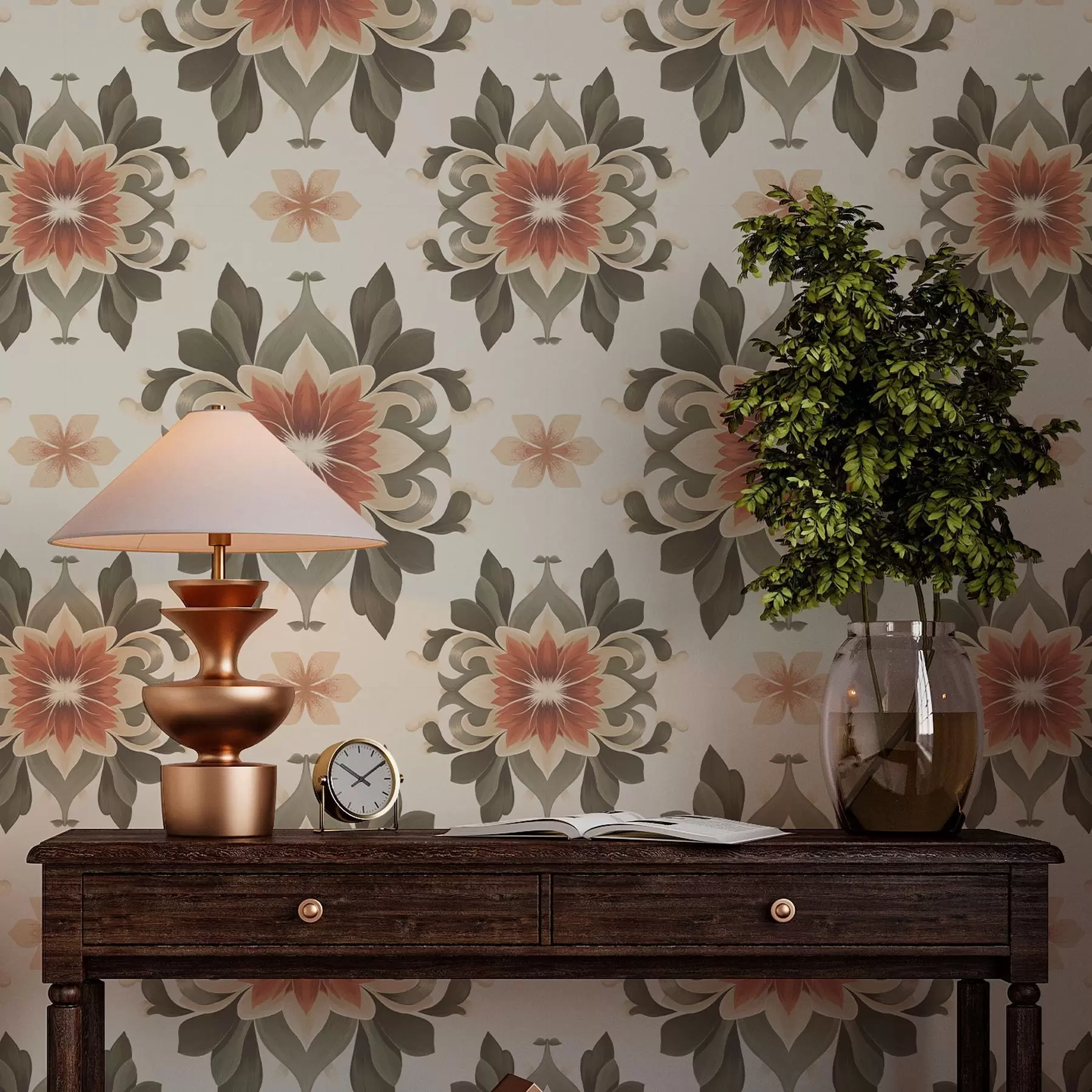 Fototapeedid Abstraktne lillemuster heledal taustal a00069v1