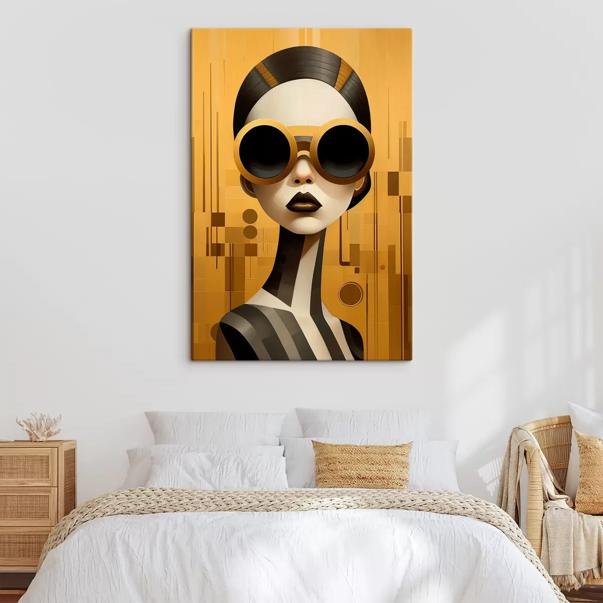 Pilt Dekoratiivne naisportree retro stiilis s43415