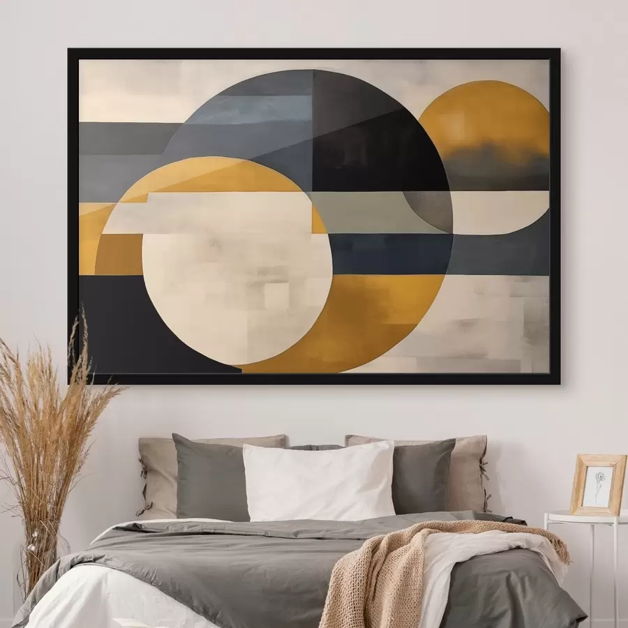 Fototapeedid Geomeetriline kompositsioon minimalistlikus stiilis f43419