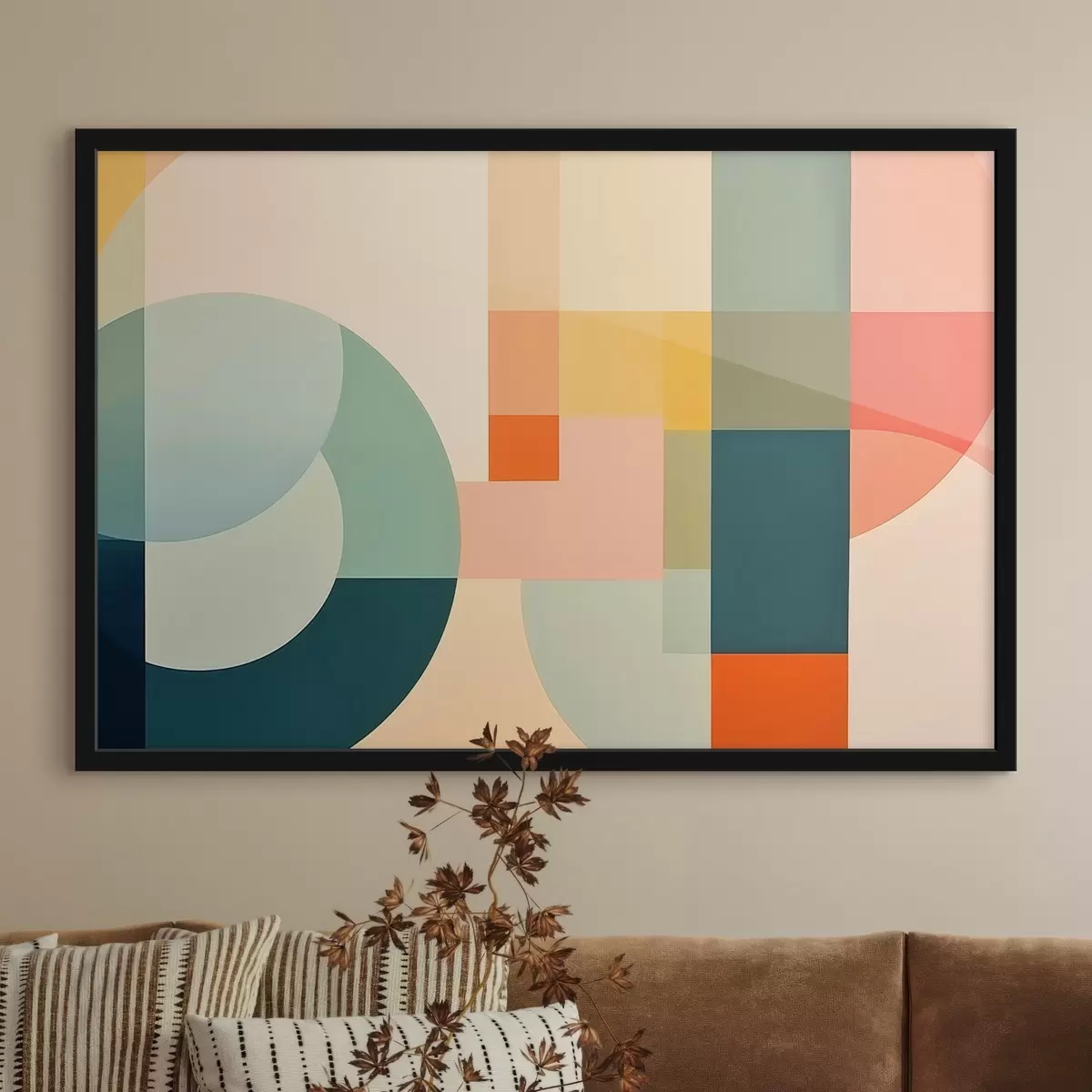 Plakat Värvikompositsioon juugendstiilis f43421