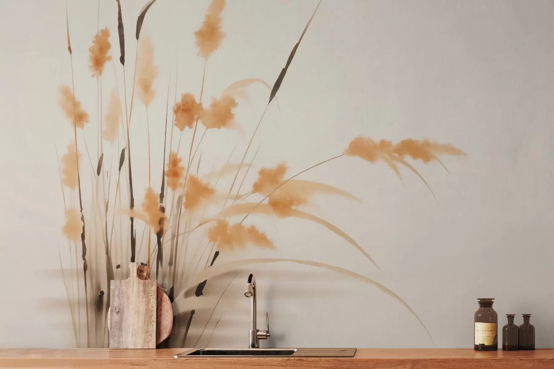 Fototapeedid Reed imitatsioon akvarell w03463