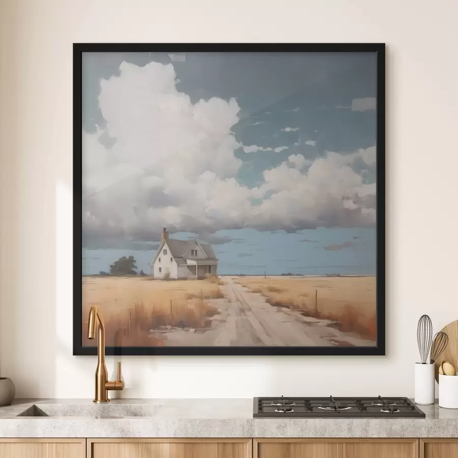 Fototapeedid Maja valdkonnas imitatsiooni maalimine f43440