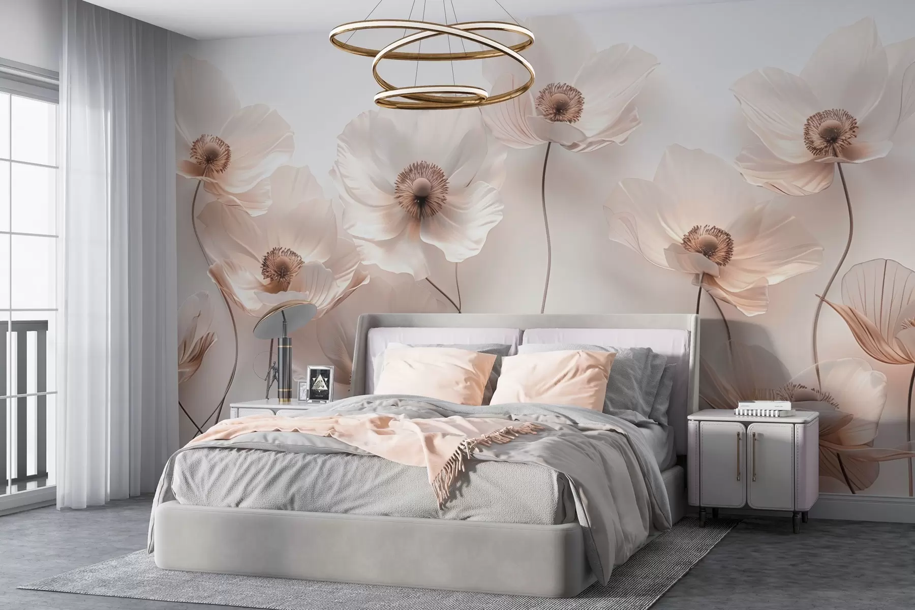 Fototapeedid Õrnad lilled pastelsetes toonides w03518v1