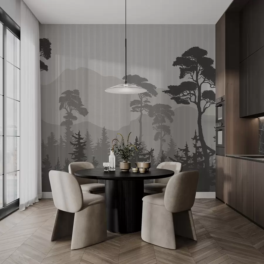 Fototapeedid Mägimets uduses udusesse pilve w03538v1