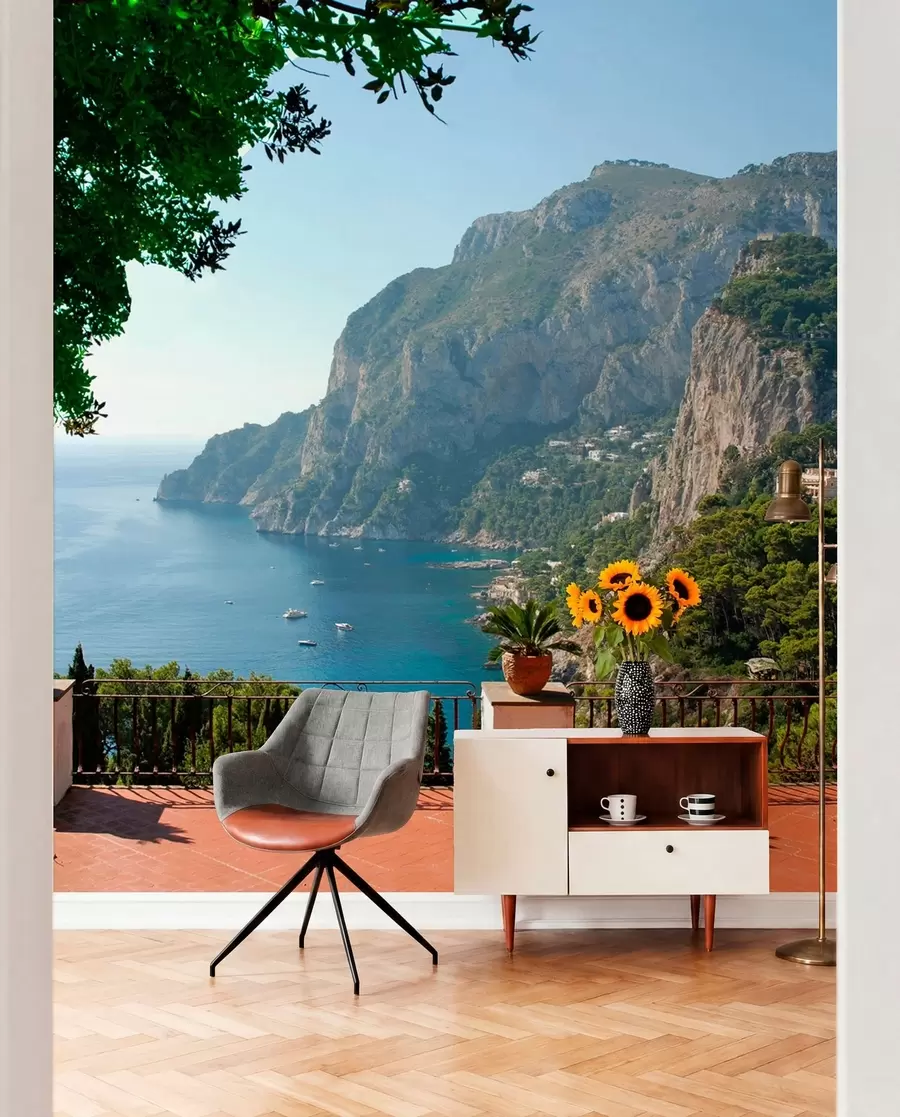 Fototapeedid Terrass sinise mere kohal u53438
