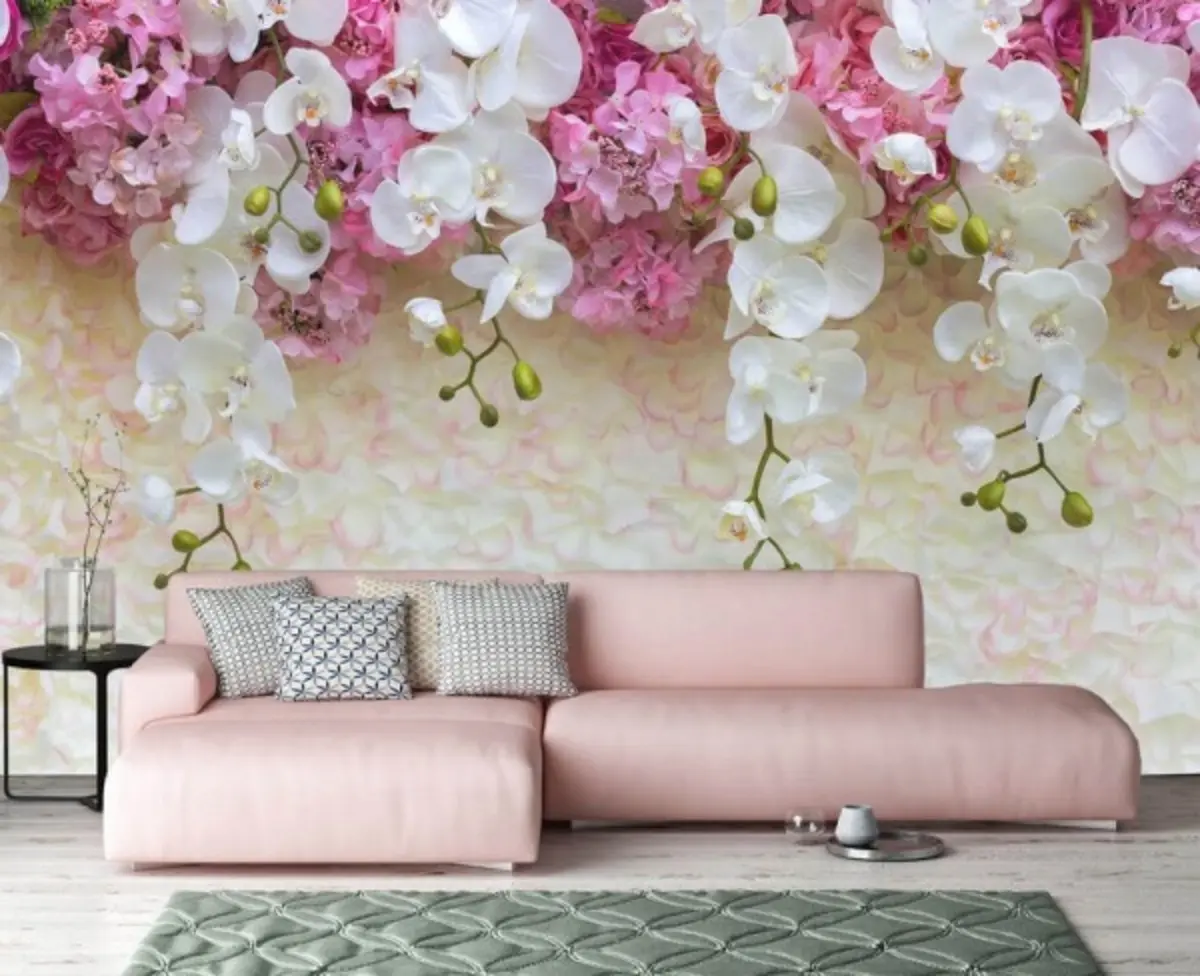 Fototapeedid Roosad ja valged õied kroonlehtedel u57056