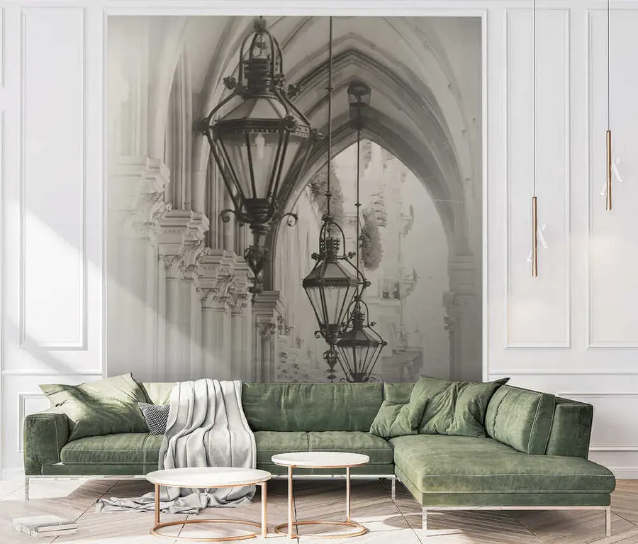 Fototapeedid Tänavavalgustus, lamp ja kunst u57433