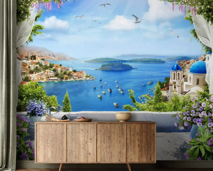 Fototapeedid Merevaatega terrass u60161