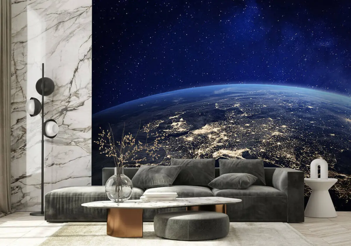 Fototapeedid Öine Maa, vaade stratosfäärist u62035