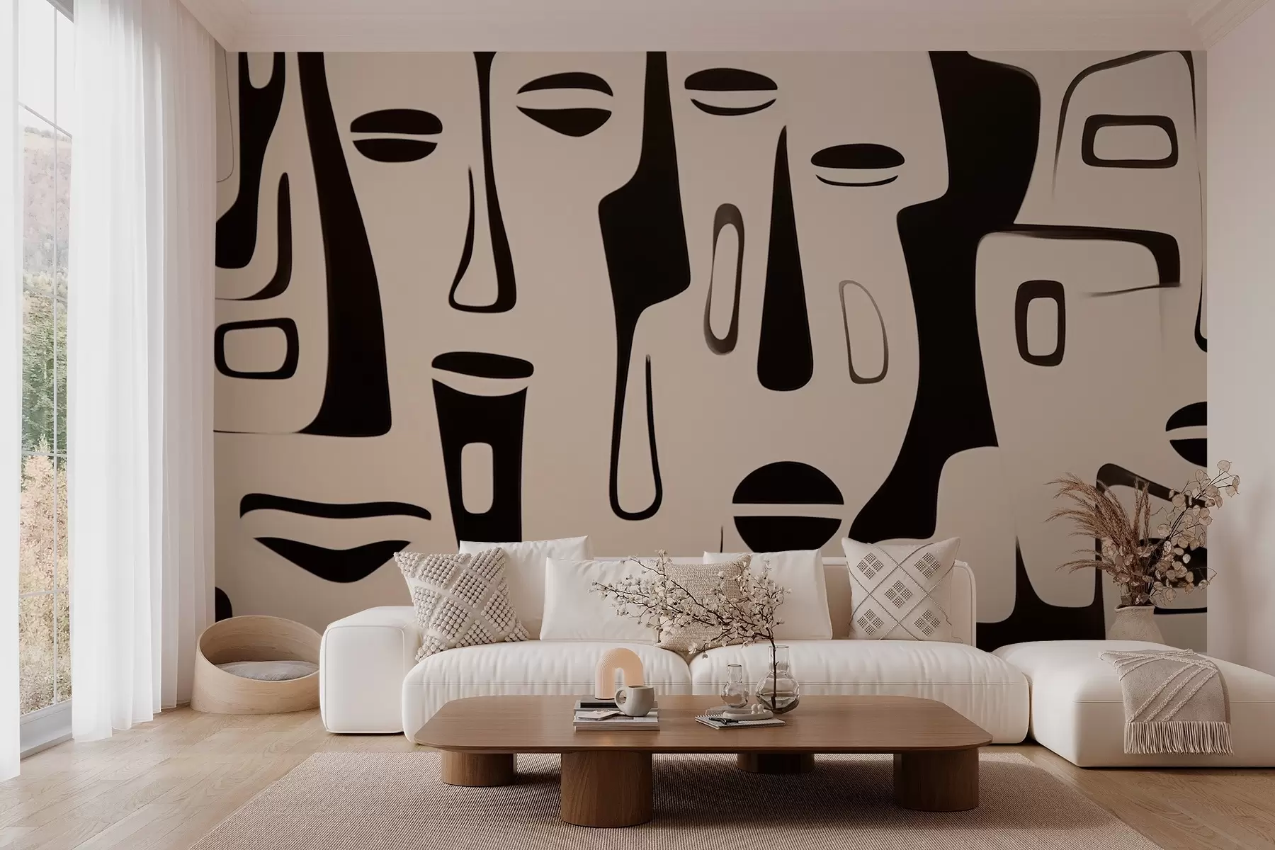 Fototapeedid Abstraktsete nägude graafiline kujutis w03504