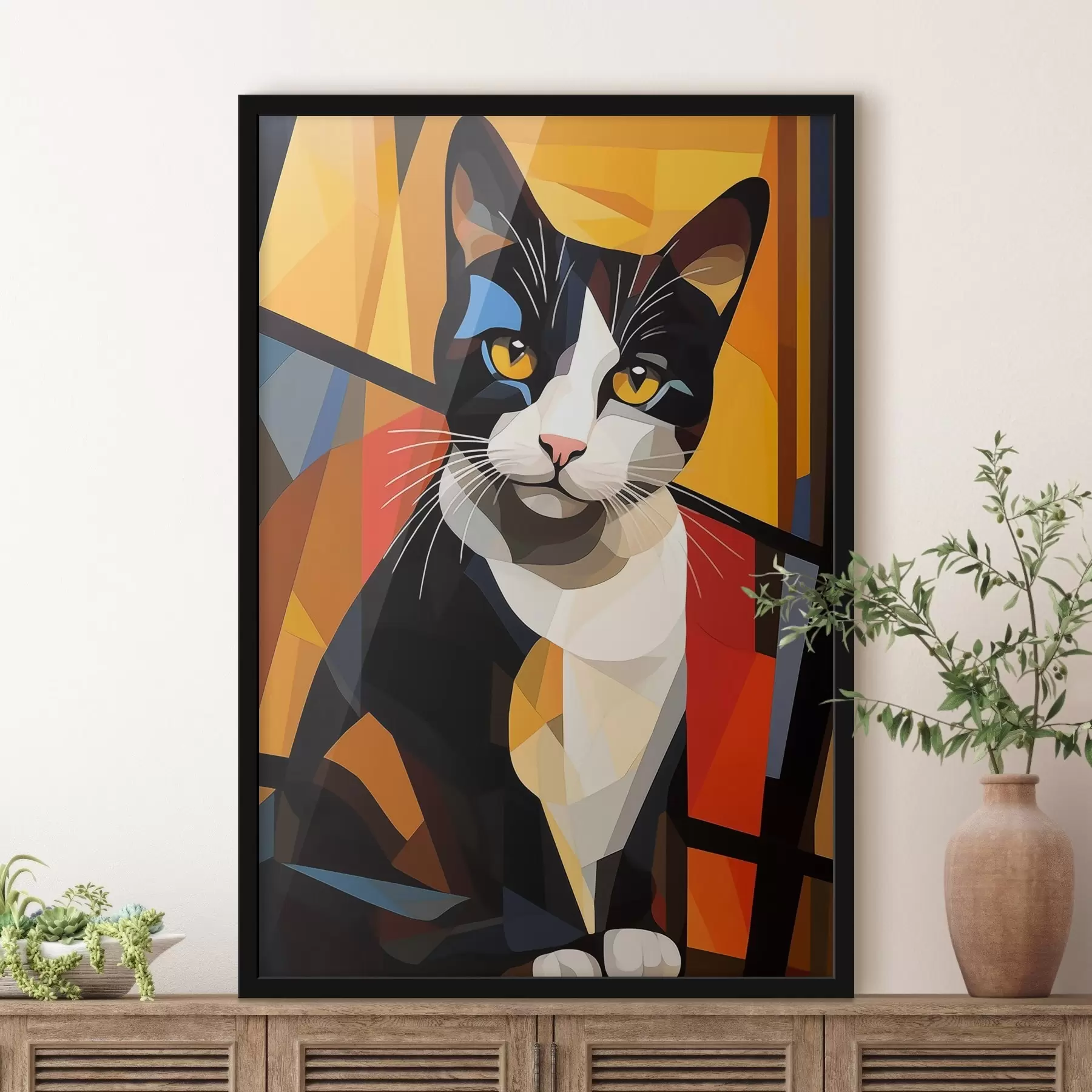 Fototapeedid Geomeetrilised näod f43528