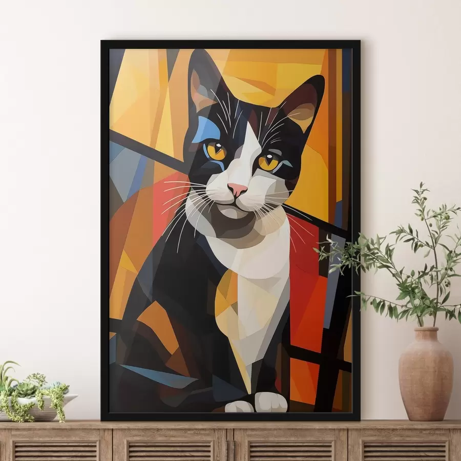 Fototapeedid Geomeetrilised näod f43528