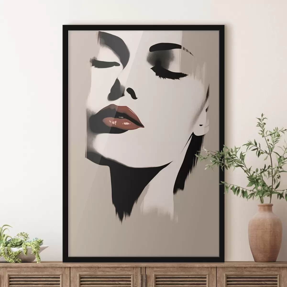 Plakat Minimalistlik naisportree f43527