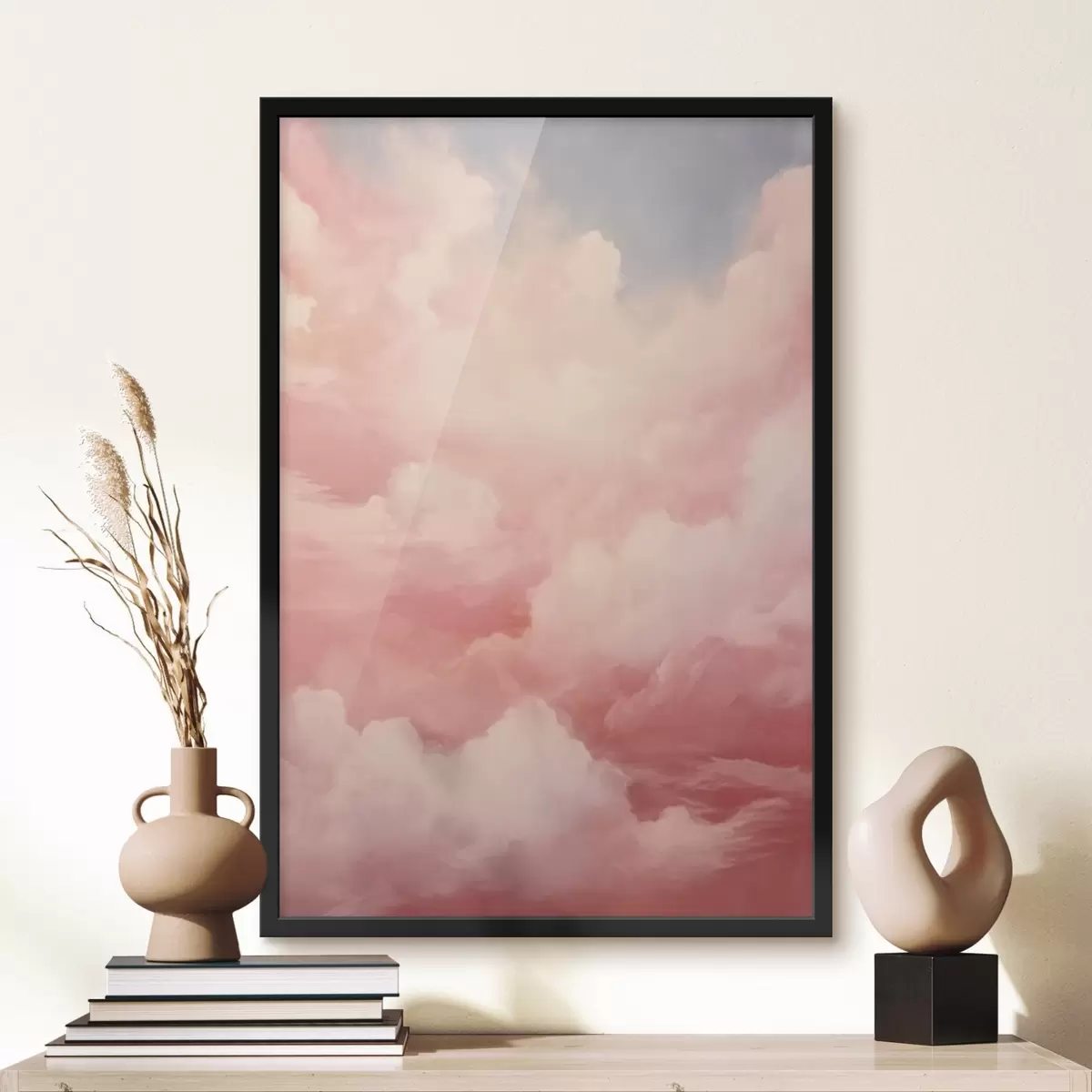 Plakat Kolme abstraktse portreega kompositsioon f43529