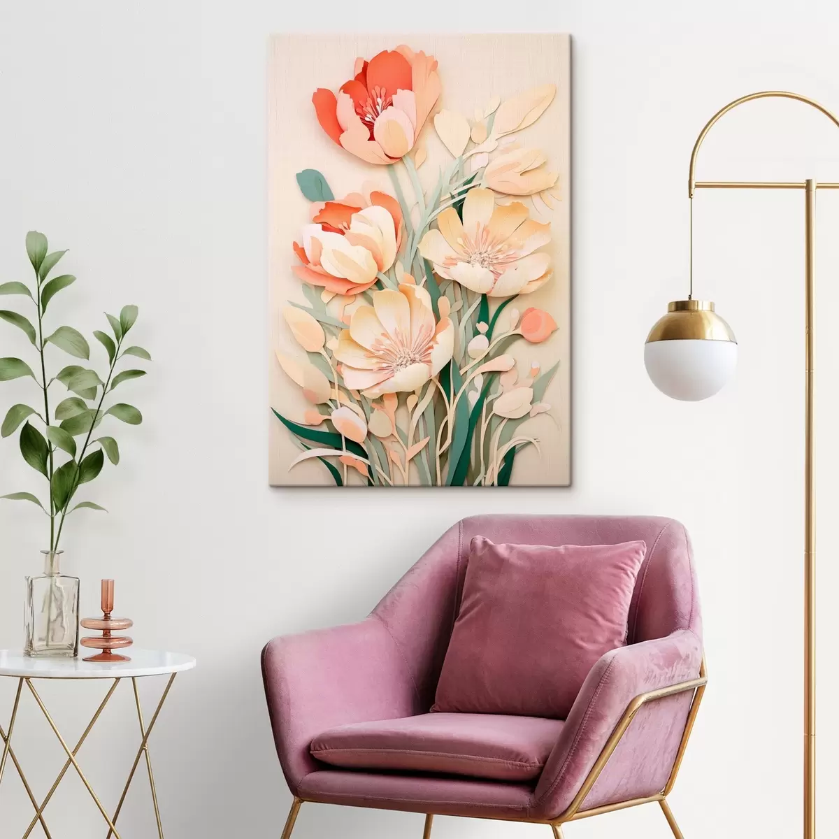 Pilt Õrnad paberist õied s43568